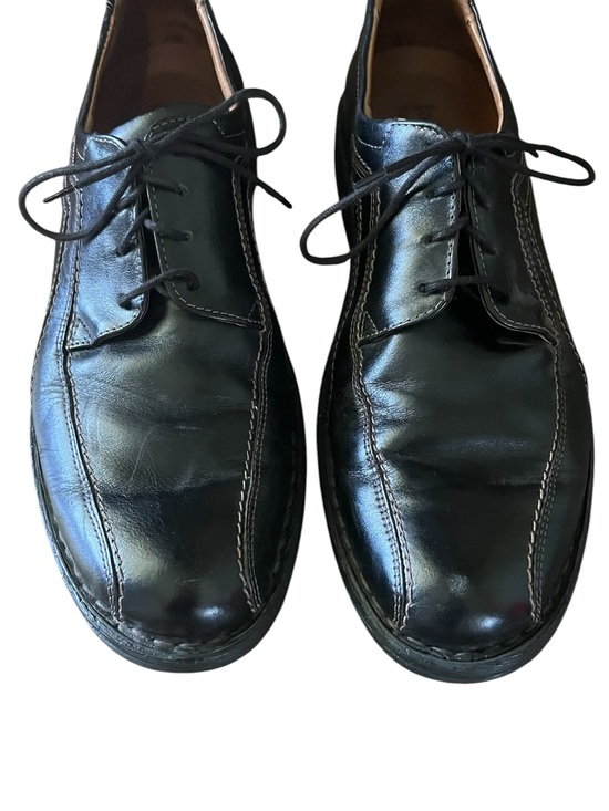 Josef Seibel Black Leather Lace-Up Dress Shoes main image 9